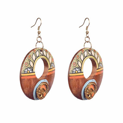 Princess-II' Handcrafted Tribal Wooden Earrings - Fashion & Lifestyle - 2