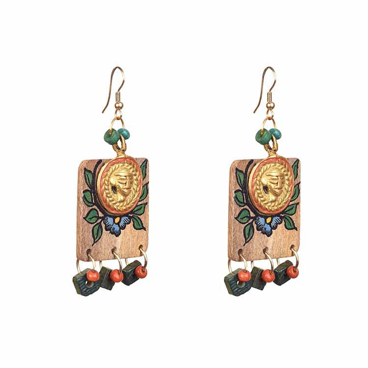 Butterfly-IX' Handcrafted Tribal Wooden Earrings - Fashion & Lifestyle - 2