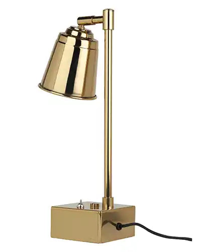 Matt Gold Steel Adjustable Study Lamp-71-948-38-2