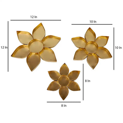Flower Shape Urli Set of 3