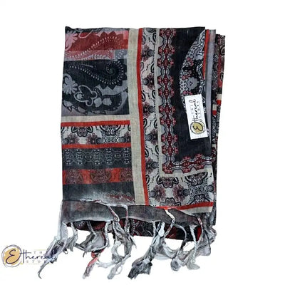 Floral Vintage Printed Stole - Lifestyle Accessories - 5