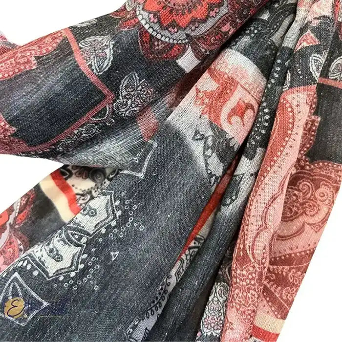 Floral Vintage Printed Stole - Lifestyle Accessories - 7
