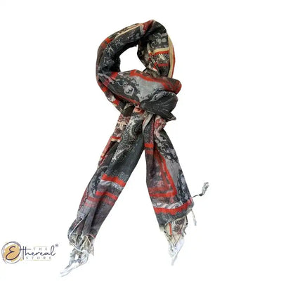 Floral Vintage Printed Stole - Lifestyle Accessories - 8