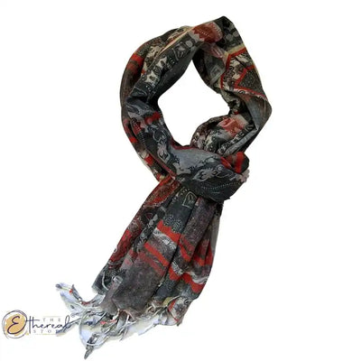 Floral Vintage Printed Stole - Lifestyle Accessories - 4