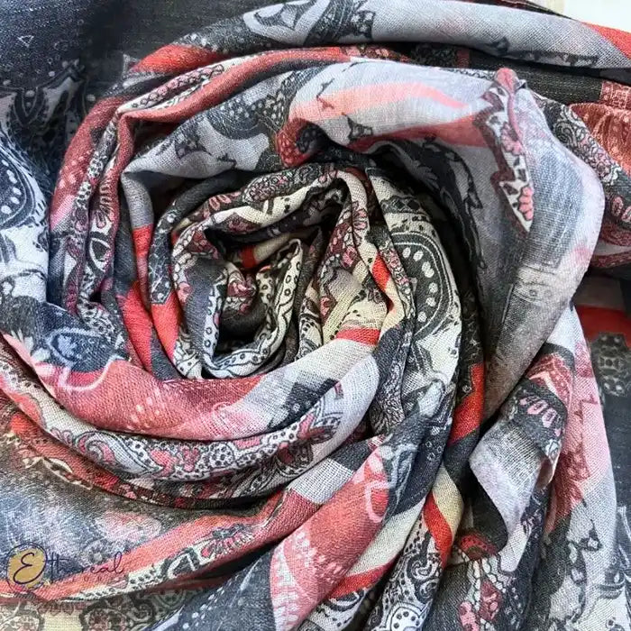 Floral Vintage Printed Stole - Lifestyle Accessories - 2