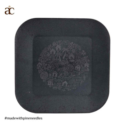 Patio Plate - Stone Black - Modern Art (Pack of 4) - Dining & Kitchen - 5