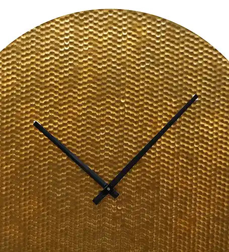 Gold Small Hammered Wall Clock