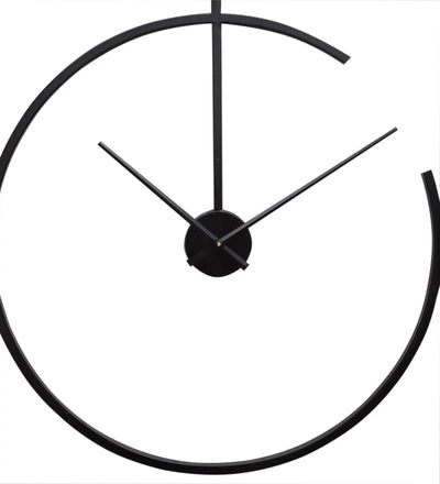 Half Ring Metal Wall Clock