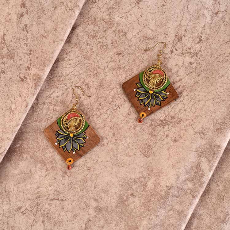 Butterfly-I' Handcrafted Tribal Wooden Earrings - Fashion & Lifestyle - 1