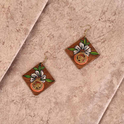 Butterfly-II' Handcrafted Tribal Wooden Earrings - Fashion & Lifestyle - 1