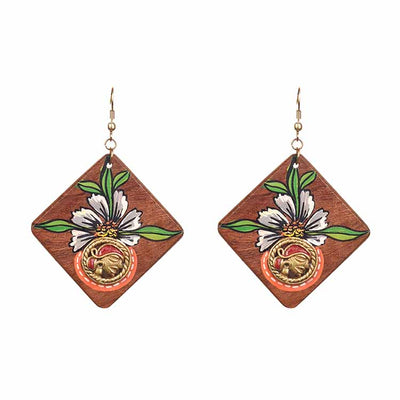 Butterfly-II' Handcrafted Tribal Wooden Earrings - Fashion & Lifestyle - 4
