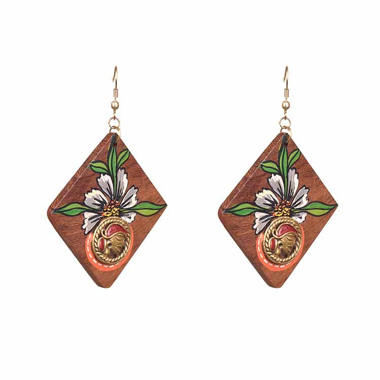 Butterfly-II' Handcrafted Tribal Wooden Earrings - Fashion & Lifestyle - 2