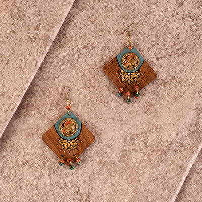 Butterfly-IV' Handcrafted Tribal Wooden Earrings - Fashion & Lifestyle - 1