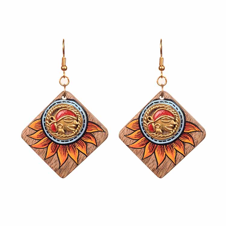Butterfly-VI' Handcrafted Tribal Wooden Earrings - Fashion & Lifestyle - 2