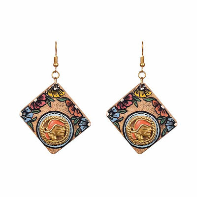 Butterfly-VII' Handcrafted Tribal Wooden Earrings - Fashion & Lifestyle - 2
