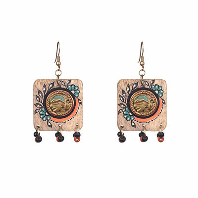 Butterfly-VIII' Handcrafted Tribal Wooden Earrings - Fashion & Lifestyle - 2