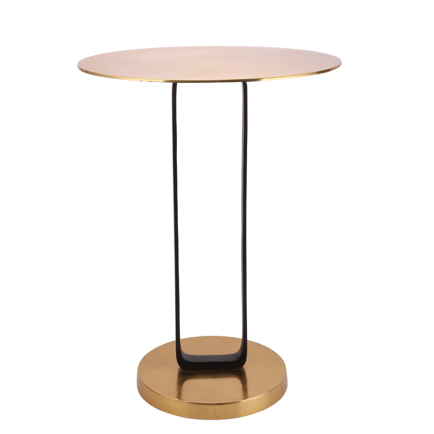 Irwin's Rectangle Table Gold top & base with Black Body 53-182-58-2