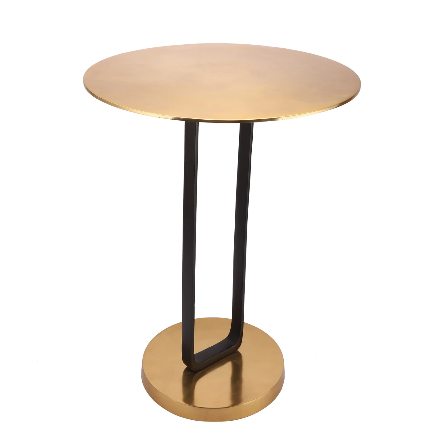 Irwin's Rectangle Table Gold top & base with Black Body 53-182-58-2