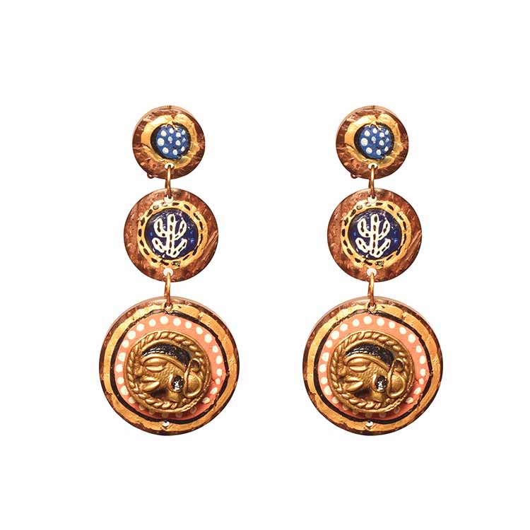 Tribal Drops Handcrafted Dhokra Earrings in Wood - Fashion & Lifestyle - 4