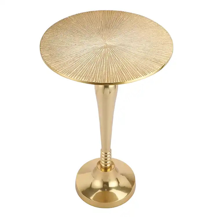 The Carla Side Table in Classical design in Raw Gold Finish 61-177-48-22