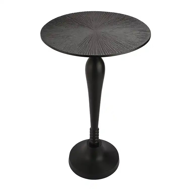 The Carla Side Table in Classical design in Raw Black Finish 61-177-48-3