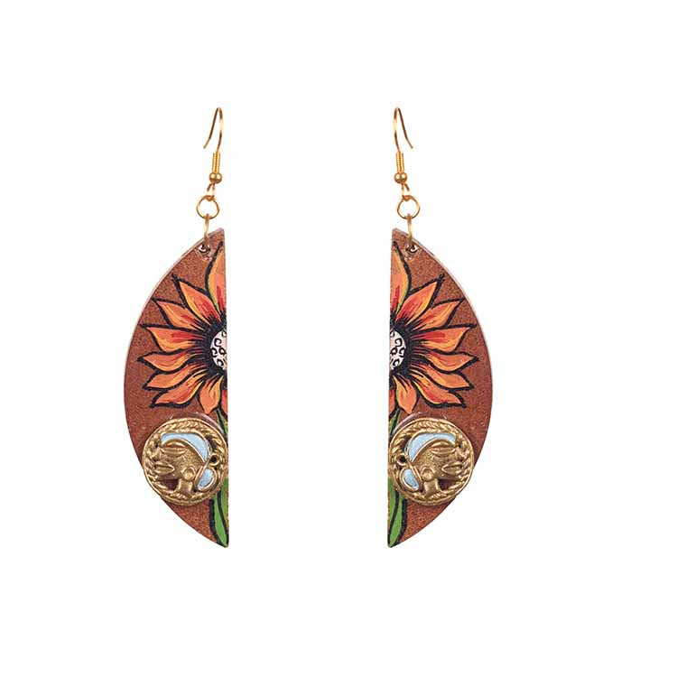 Butterfly-XII' Handcrafted Tribal Wooden Earrings - Fashion & Lifestyle - 2