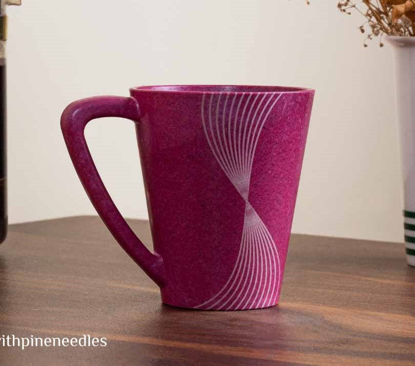 Mug - Bubblegum Pink-Geometry (Set of 2) - Dining & Kitchen - 3