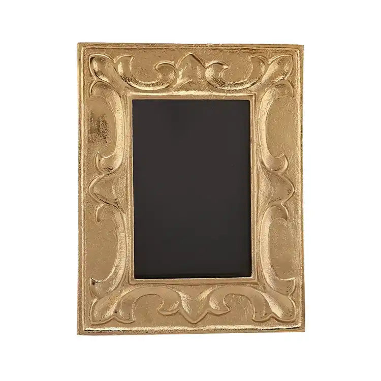Leaf Pattern Photo Frame Gold Small Size-52-884-21-2