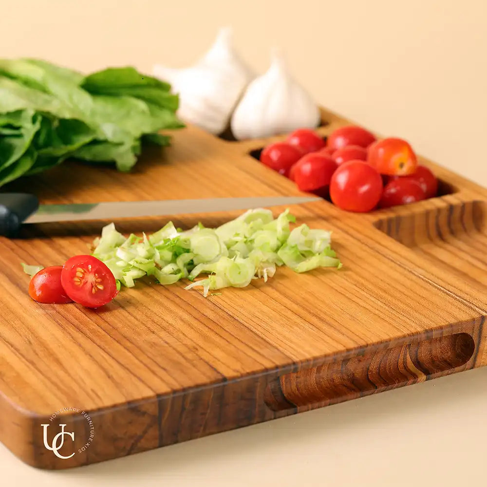 Chopping Board with 3 Compartments - Dining & Kitchen - 2