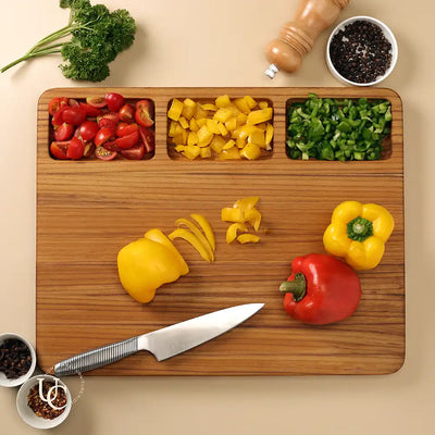 Chopping Board with 3 Compartments - Dining & Kitchen - 1