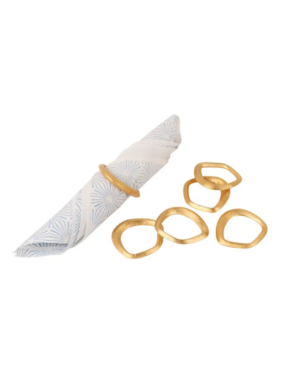 Gold Ring Napkin Ring Set of 6