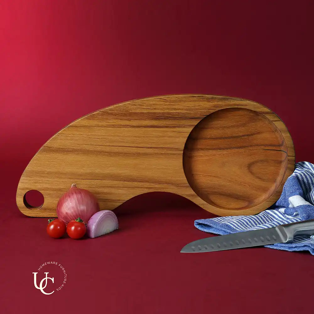Chopping Board/ Platter with Collector Bowl - Dining & Kitchen - 3