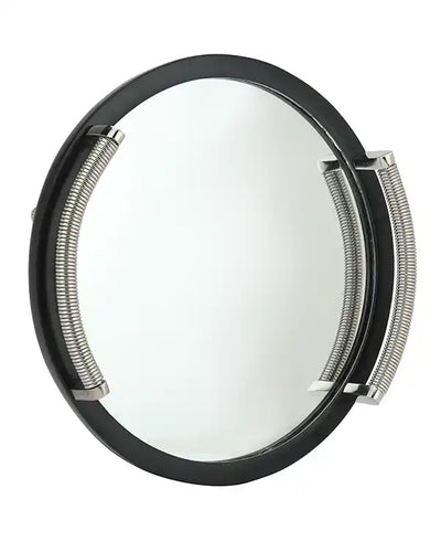 Allie Mirror Tray Black Silver Medium Size 52-449-29-3