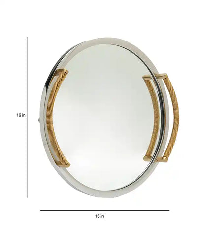 Allie Mirror Tray Gold Silver Large Size 52-449-40-1