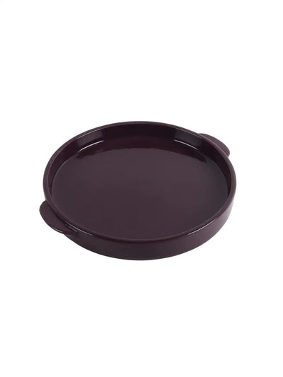 Purple Pizza Serving Dish with Handle