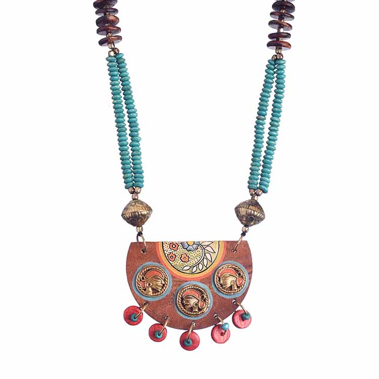 Butterflies in Backyard' Handcrafted Tribal Dhokra Necklace - Fashion & Lifestyle - 2
