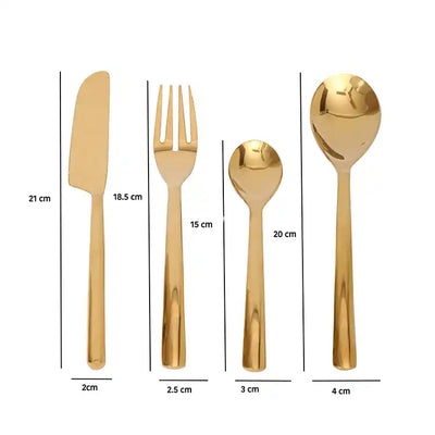 Ava Luxe Gold Cutlery Set 80-003-21-2