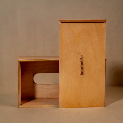 Wood Light Tissue Box