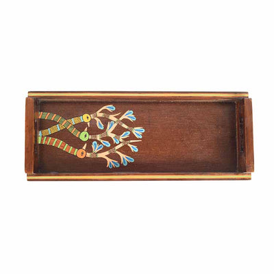 Chirping Birds Handcrafted Serving Tray - Dining & Kitchen - 2