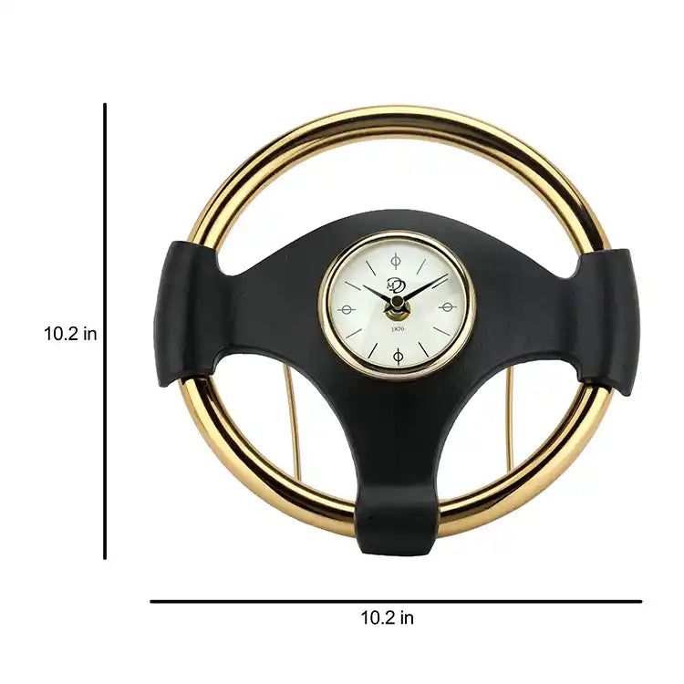 Wheel Steel Clock Gold Clock- 61-035-26-2