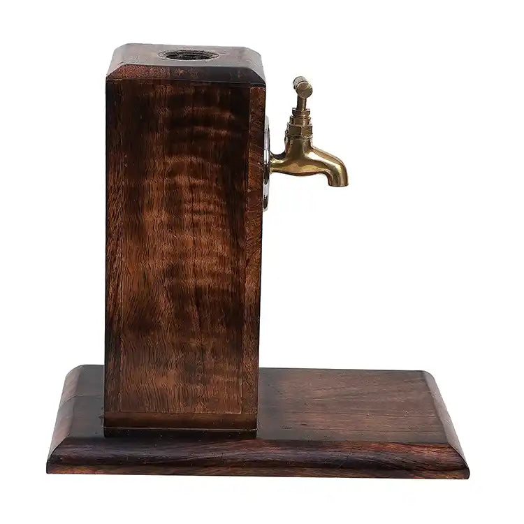 Wood & Brass Scotch Dispenser