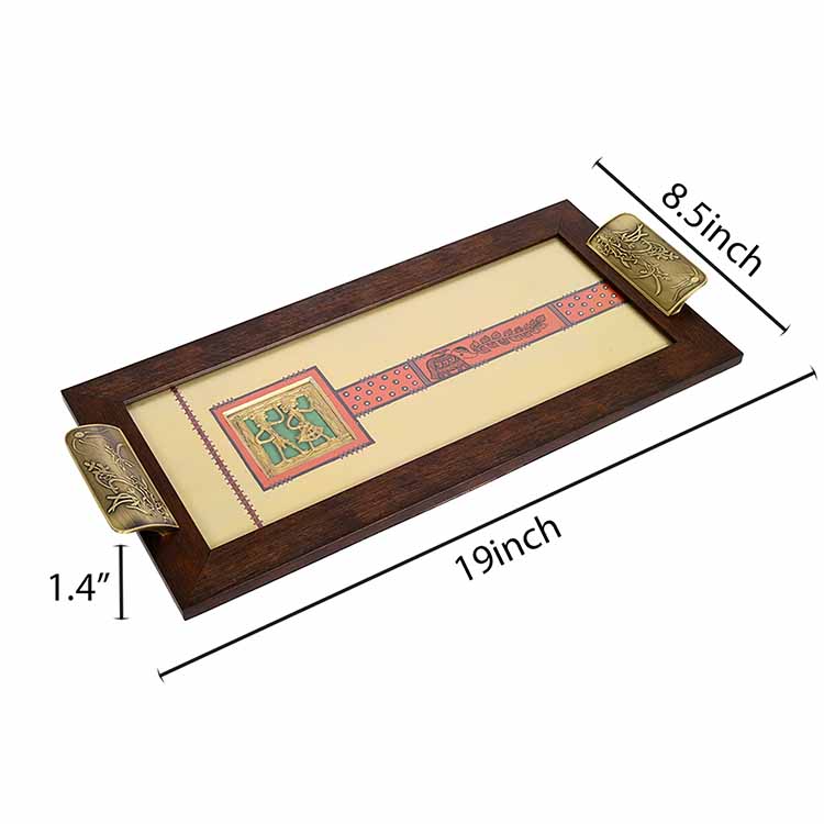 Wooden Rectangle Serving Tray (19 x 8.5 x 1.4") - Dining & Kitchen - 4