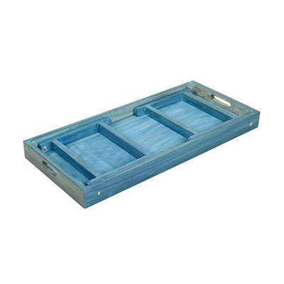 Madhubani Folding Breakfast Tray in Orange (32x12x10) - Storage & Utilities - 5
