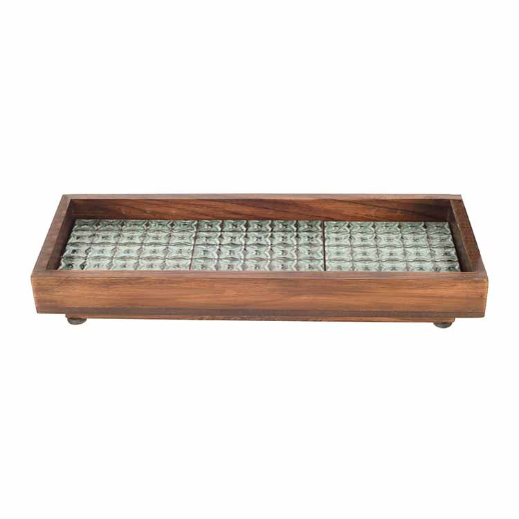 Jade Mosaic Handcrafted Tray - Dining & Kitchen - 2