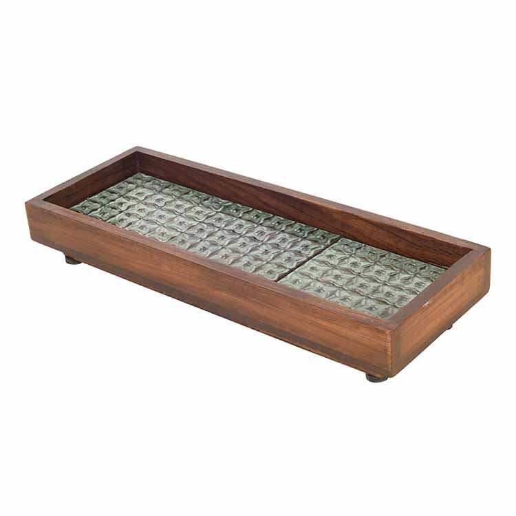 Jade Mosaic Handcrafted Tray - Dining & Kitchen - 4
