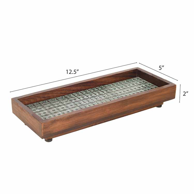 Jade Mosaic Handcrafted Tray - Dining & Kitchen - 5