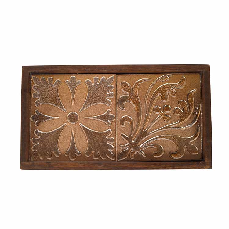 Floral Serenade Handcrafted Tray - Dining & Kitchen - 4