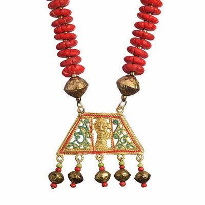 Tribal Trinity Handcrafted Dhokra Necklace - Fashion & Lifestyle - 3
