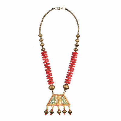 Tribal Trinity Handcrafted Dhokra Necklace - Fashion & Lifestyle - 4