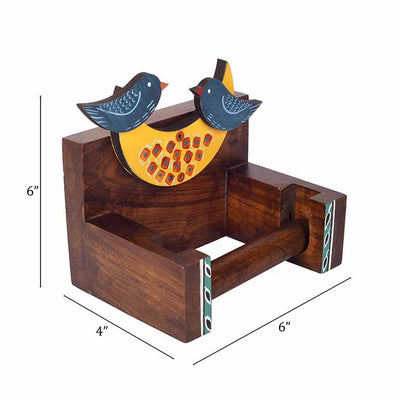 Love Birds Toilet Roll Holder (6x4x6") - Storage & Utilities - 6